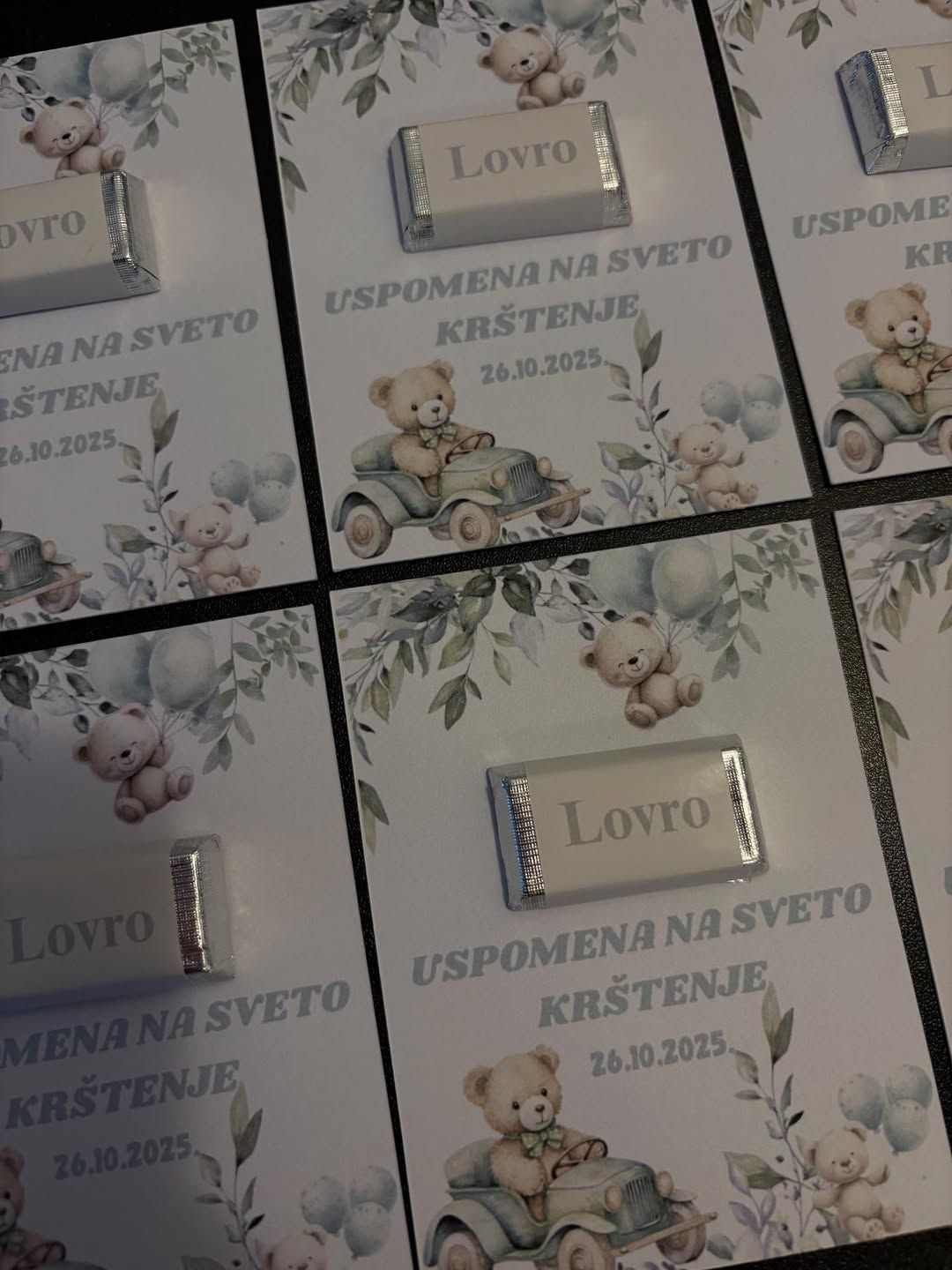 Zahvalnica s autićem — Lovro